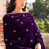 Purple Velvet shawl
