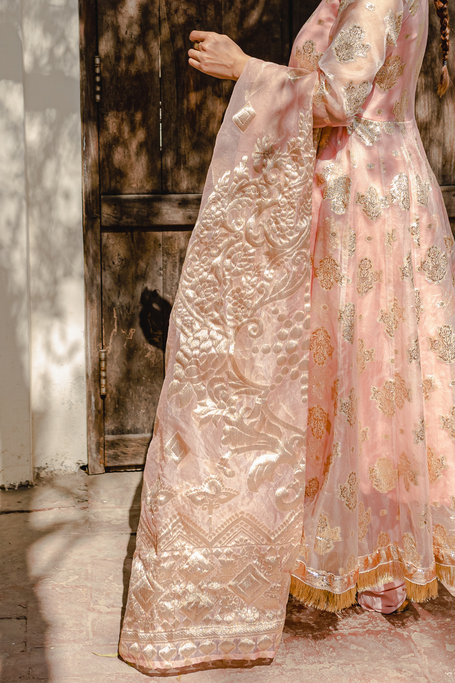 Jamawar Organza Dupata